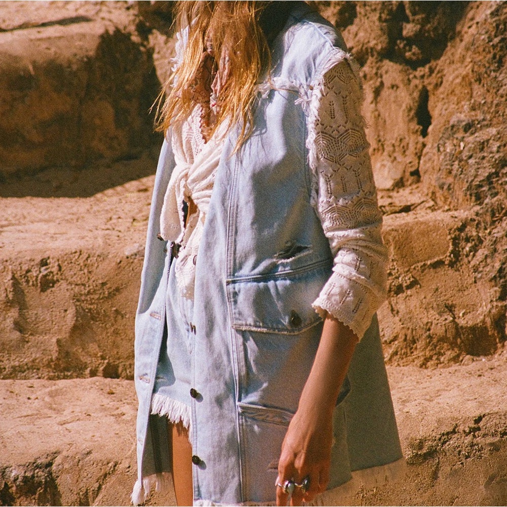 NWTS SPELL DAYDREAMER DENIM VEST - Picture 3 of 17